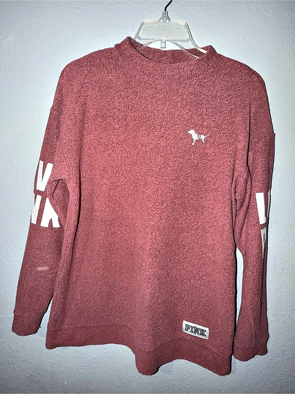 Victoria's Secret PINK Logo Sweater Size XS Like New